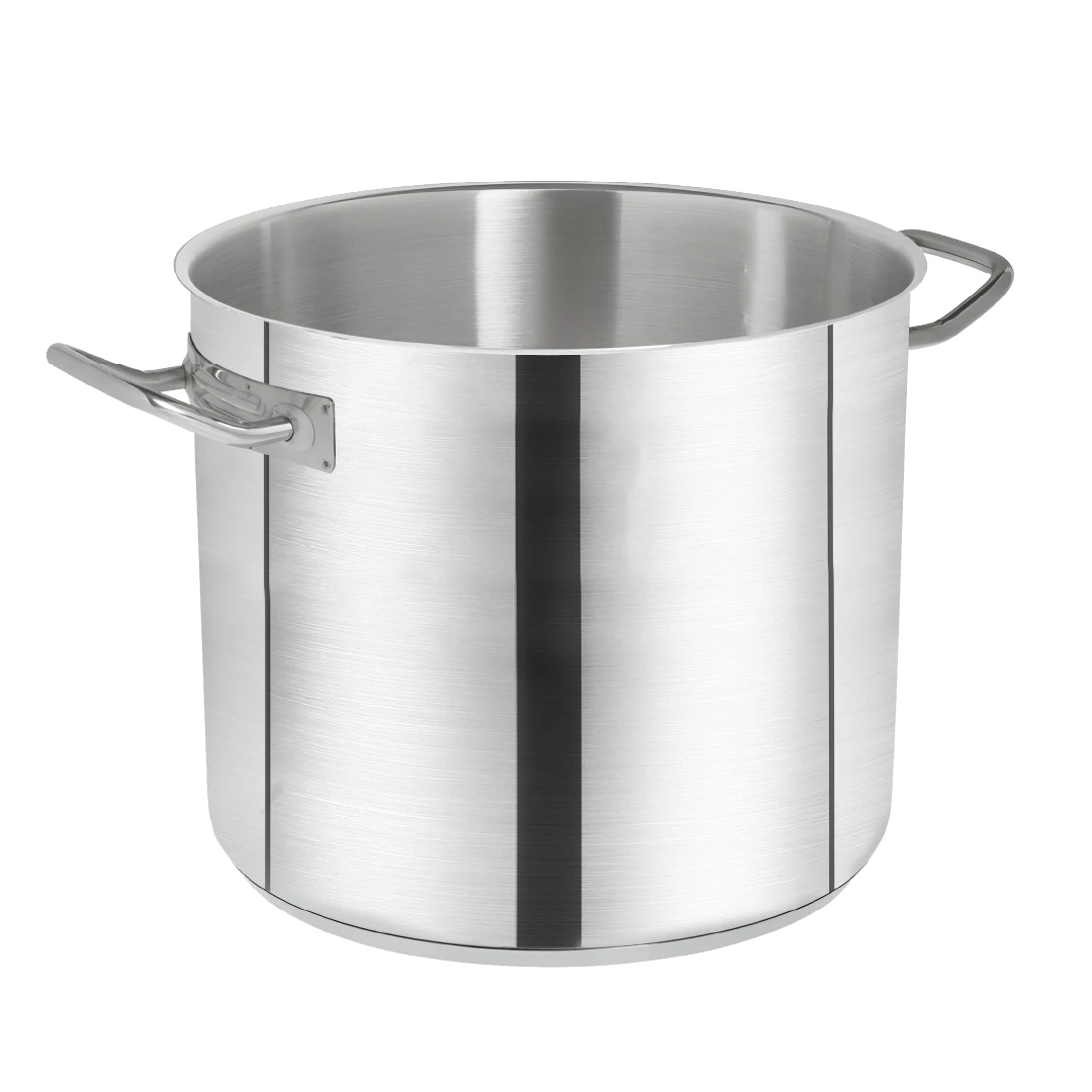 Mahaa Professional Casserole pot | Sandwich bottom | Induction base | 304 Food grade Stainless steel | Tri-ply base